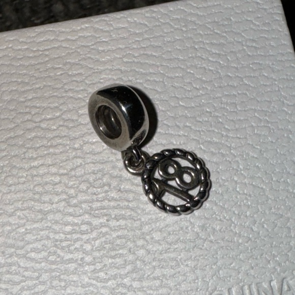 Authentic Pandora ALE Sterling Silver 925, 18th Birthday Dangle Charm - Picture 2 of 2